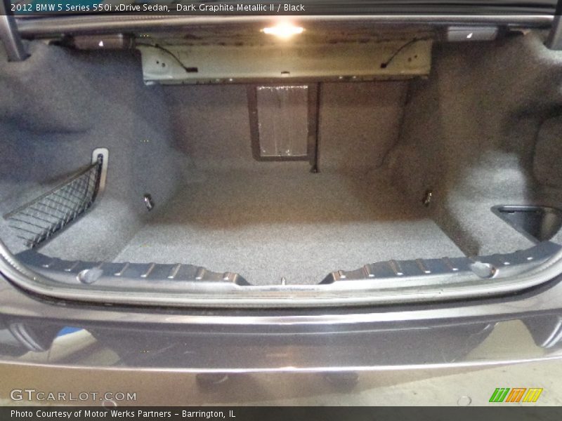 Dark Graphite Metallic II / Black 2012 BMW 5 Series 550i xDrive Sedan