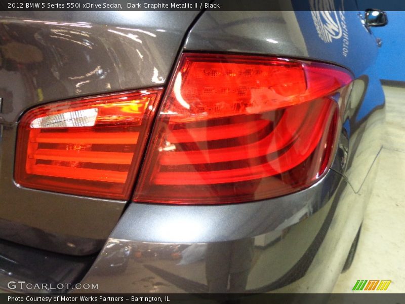 Dark Graphite Metallic II / Black 2012 BMW 5 Series 550i xDrive Sedan