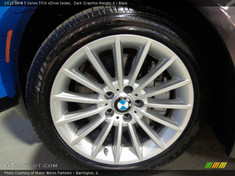 Dark Graphite Metallic II / Black 2012 BMW 5 Series 550i xDrive Sedan