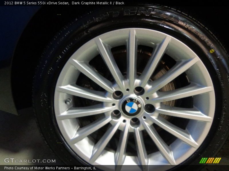 Dark Graphite Metallic II / Black 2012 BMW 5 Series 550i xDrive Sedan
