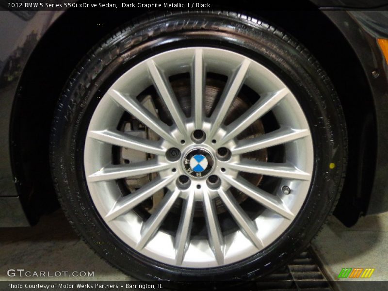 Dark Graphite Metallic II / Black 2012 BMW 5 Series 550i xDrive Sedan
