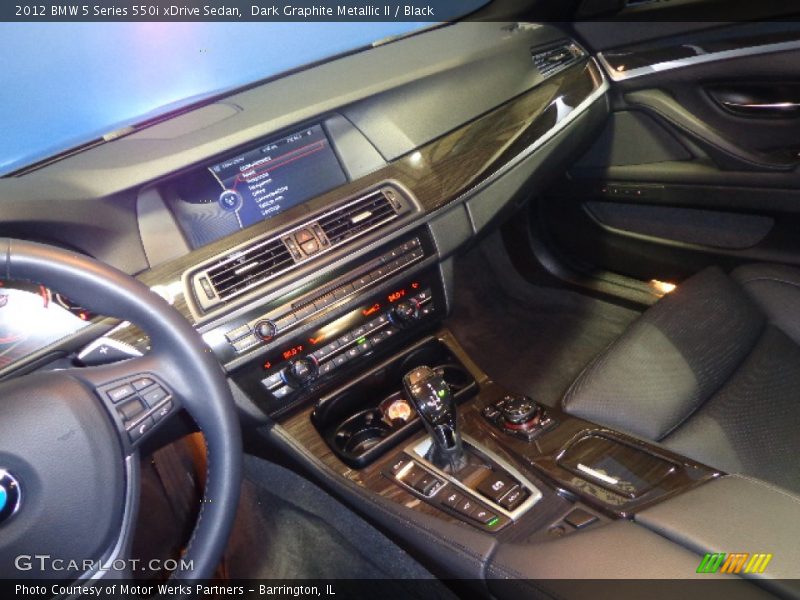 Dark Graphite Metallic II / Black 2012 BMW 5 Series 550i xDrive Sedan