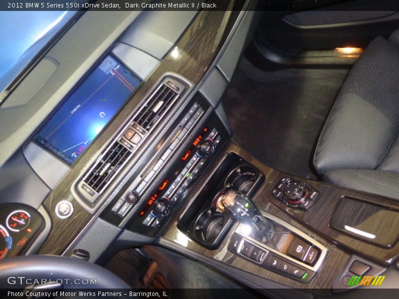 Dark Graphite Metallic II / Black 2012 BMW 5 Series 550i xDrive Sedan