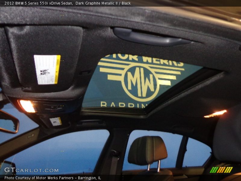 Dark Graphite Metallic II / Black 2012 BMW 5 Series 550i xDrive Sedan