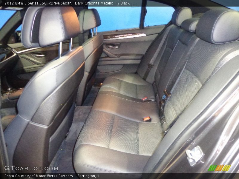 Dark Graphite Metallic II / Black 2012 BMW 5 Series 550i xDrive Sedan