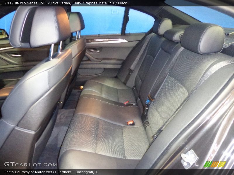 Dark Graphite Metallic II / Black 2012 BMW 5 Series 550i xDrive Sedan