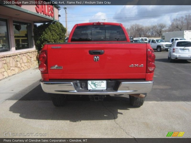 Flame Red / Medium Slate Gray 2008 Dodge Ram 2500 SLT Quad Cab 4x4