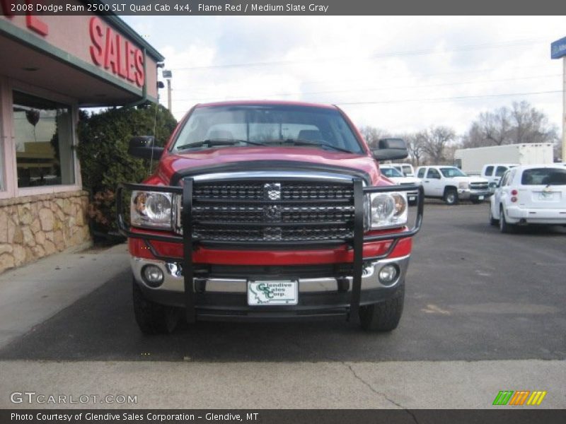Flame Red / Medium Slate Gray 2008 Dodge Ram 2500 SLT Quad Cab 4x4