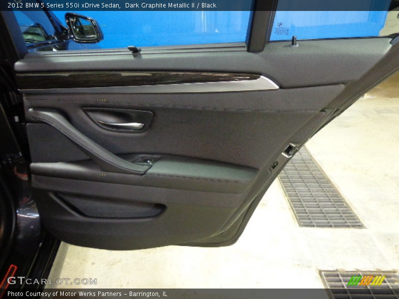 Dark Graphite Metallic II / Black 2012 BMW 5 Series 550i xDrive Sedan