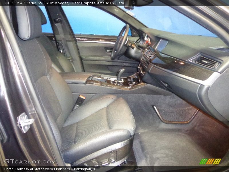 Dark Graphite Metallic II / Black 2012 BMW 5 Series 550i xDrive Sedan