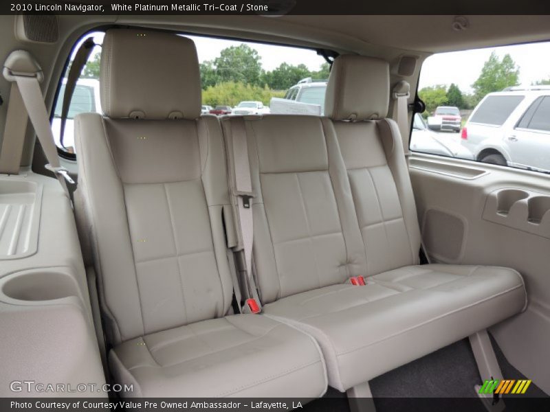 White Platinum Metallic Tri-Coat / Stone 2010 Lincoln Navigator