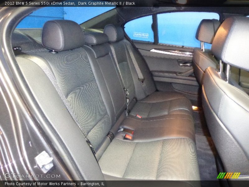 Dark Graphite Metallic II / Black 2012 BMW 5 Series 550i xDrive Sedan