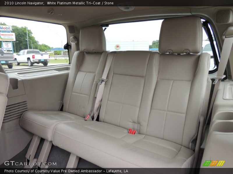 White Platinum Metallic Tri-Coat / Stone 2010 Lincoln Navigator