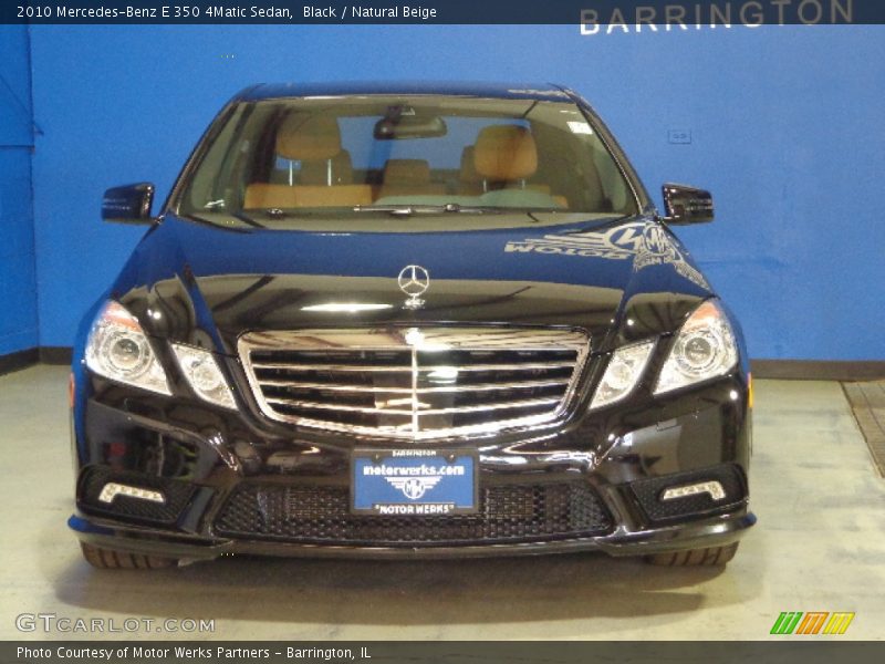 Black / Natural Beige 2010 Mercedes-Benz E 350 4Matic Sedan