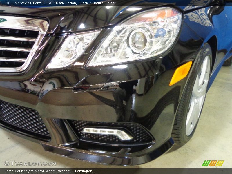 Black / Natural Beige 2010 Mercedes-Benz E 350 4Matic Sedan