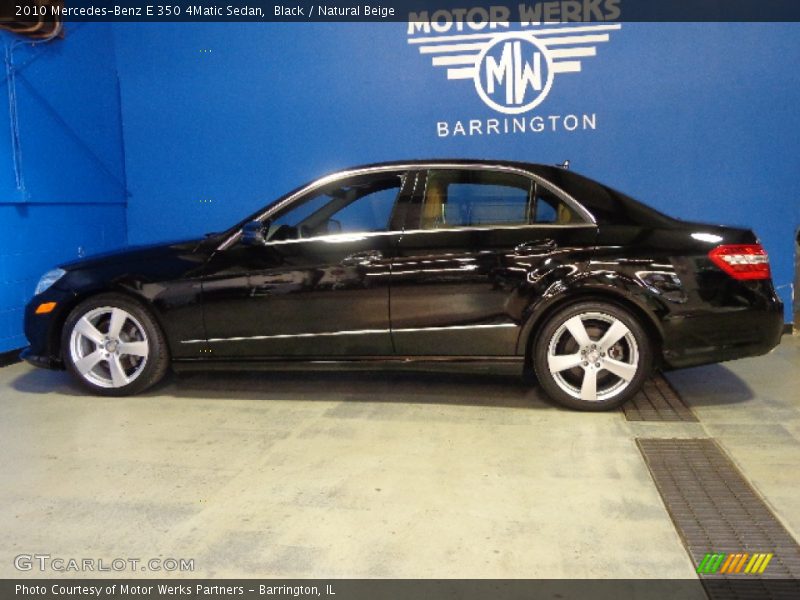 Black / Natural Beige 2010 Mercedes-Benz E 350 4Matic Sedan