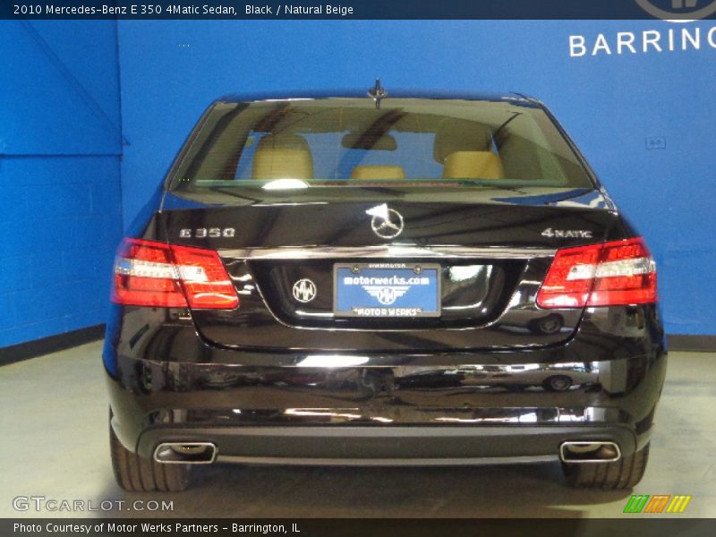 Black / Natural Beige 2010 Mercedes-Benz E 350 4Matic Sedan
