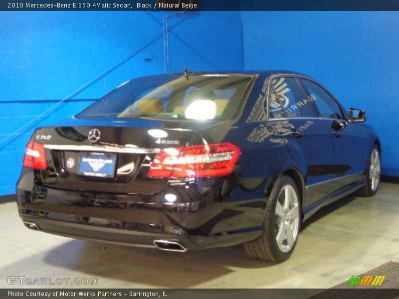 Black / Natural Beige 2010 Mercedes-Benz E 350 4Matic Sedan