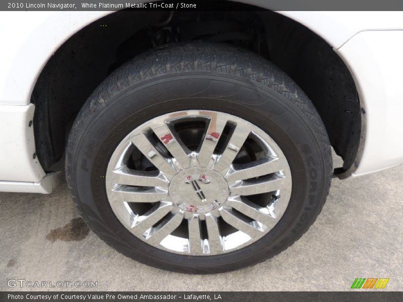 White Platinum Metallic Tri-Coat / Stone 2010 Lincoln Navigator