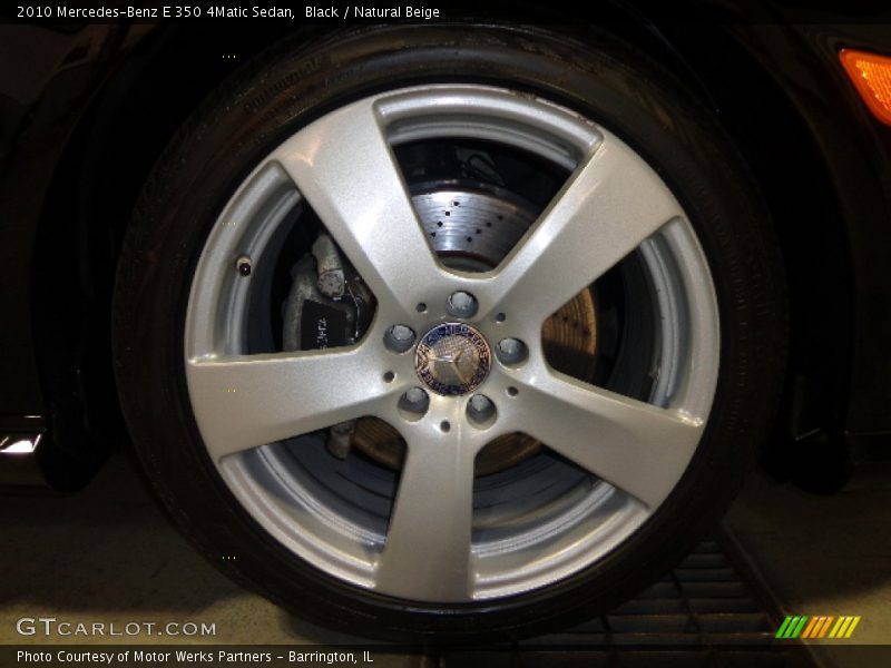 Black / Natural Beige 2010 Mercedes-Benz E 350 4Matic Sedan