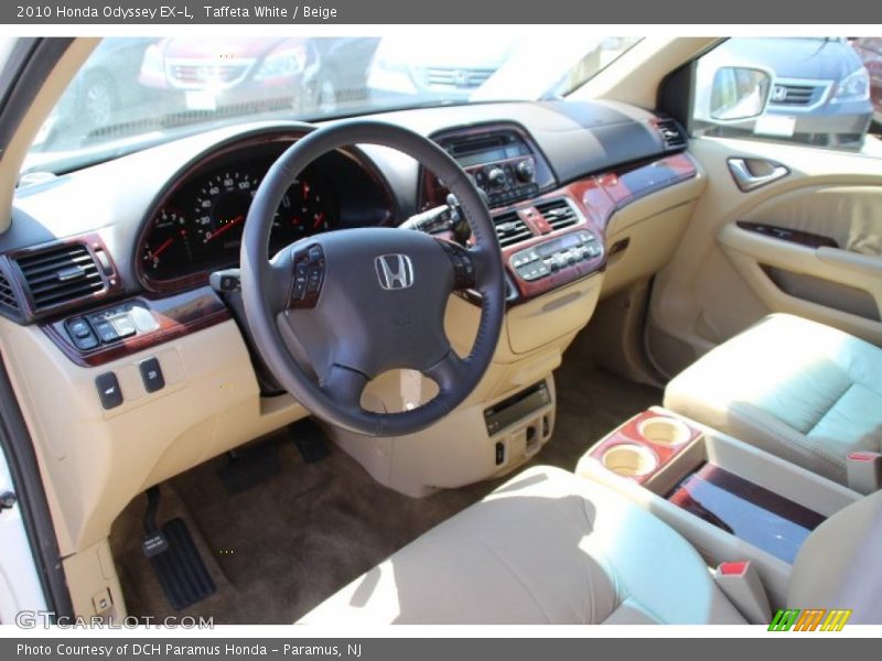 Taffeta White / Beige 2010 Honda Odyssey EX-L