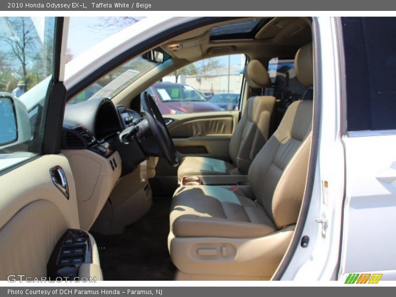Taffeta White / Beige 2010 Honda Odyssey EX-L