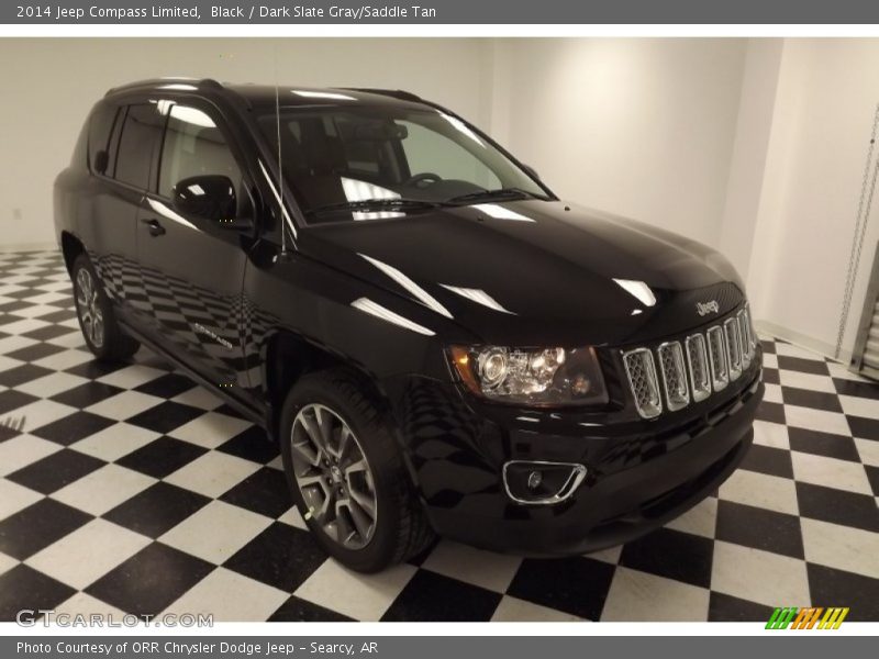 Black / Dark Slate Gray/Saddle Tan 2014 Jeep Compass Limited