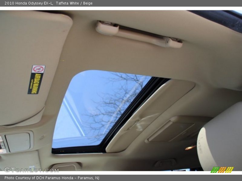 Taffeta White / Beige 2010 Honda Odyssey EX-L