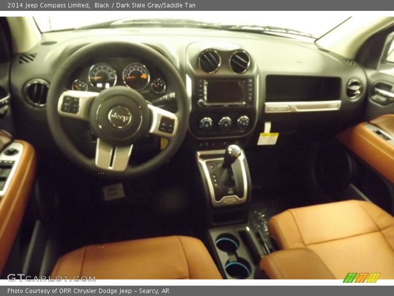 Black / Dark Slate Gray/Saddle Tan 2014 Jeep Compass Limited