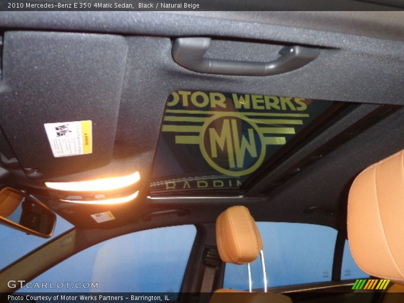 Black / Natural Beige 2010 Mercedes-Benz E 350 4Matic Sedan