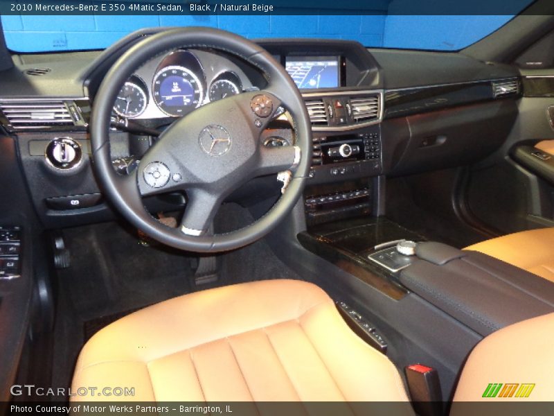 Black / Natural Beige 2010 Mercedes-Benz E 350 4Matic Sedan