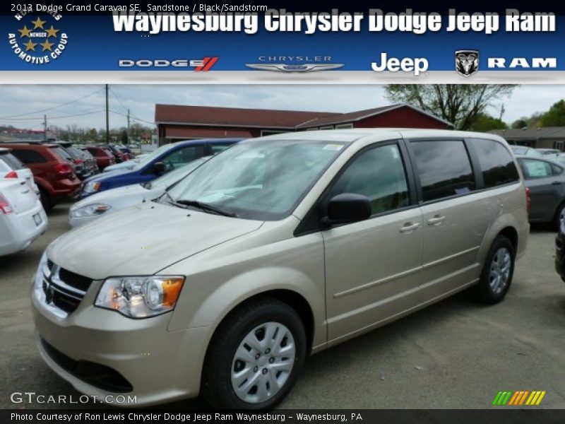 Sandstone / Black/Sandstorm 2013 Dodge Grand Caravan SE