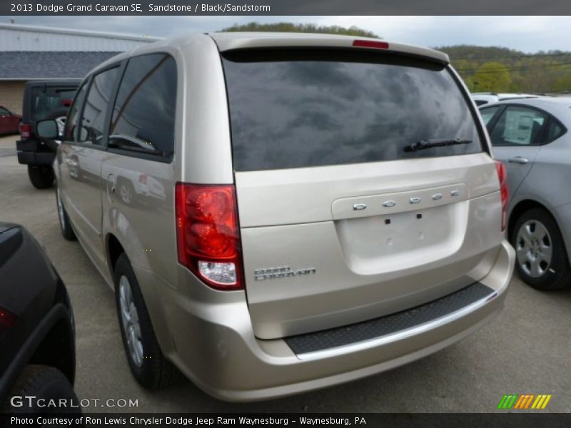 Sandstone / Black/Sandstorm 2013 Dodge Grand Caravan SE