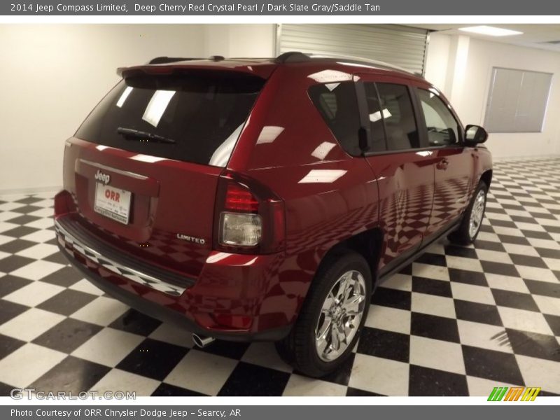 Deep Cherry Red Crystal Pearl / Dark Slate Gray/Saddle Tan 2014 Jeep Compass Limited