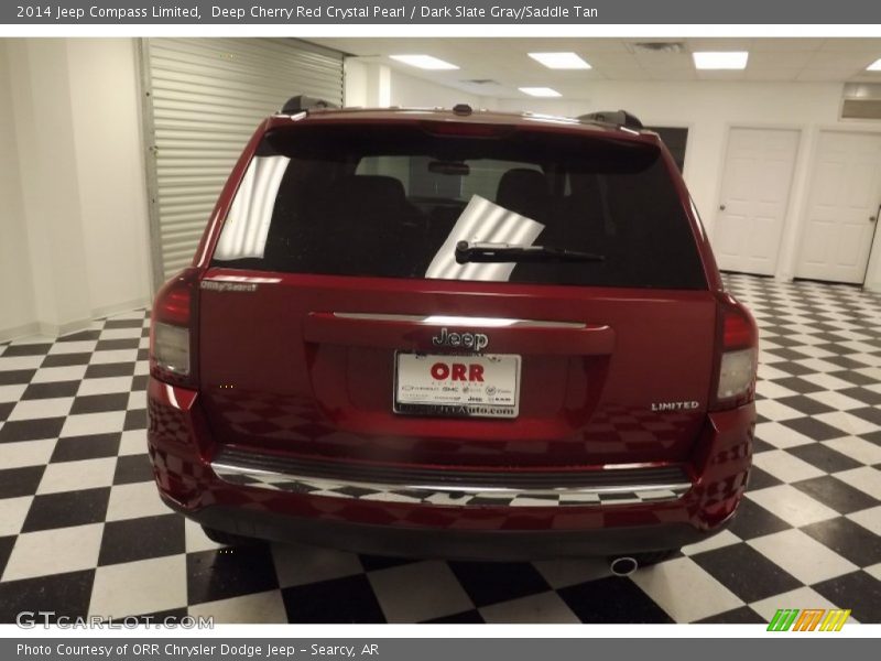 Deep Cherry Red Crystal Pearl / Dark Slate Gray/Saddle Tan 2014 Jeep Compass Limited