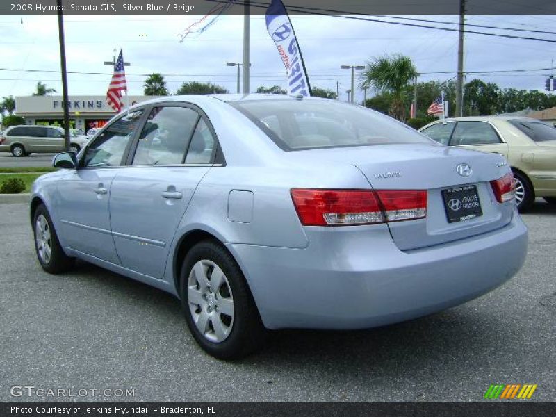 Silver Blue / Beige 2008 Hyundai Sonata GLS
