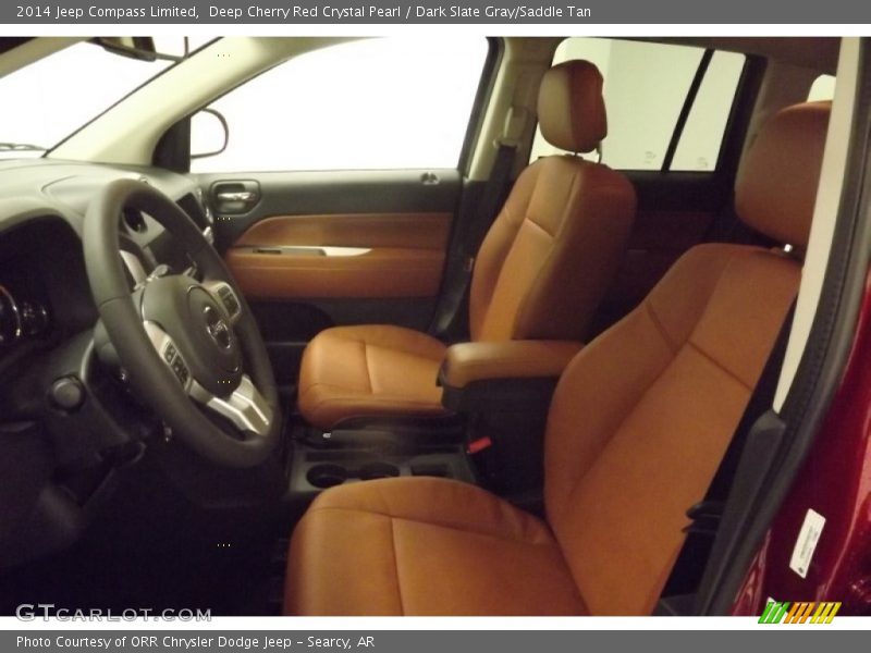 Deep Cherry Red Crystal Pearl / Dark Slate Gray/Saddle Tan 2014 Jeep Compass Limited