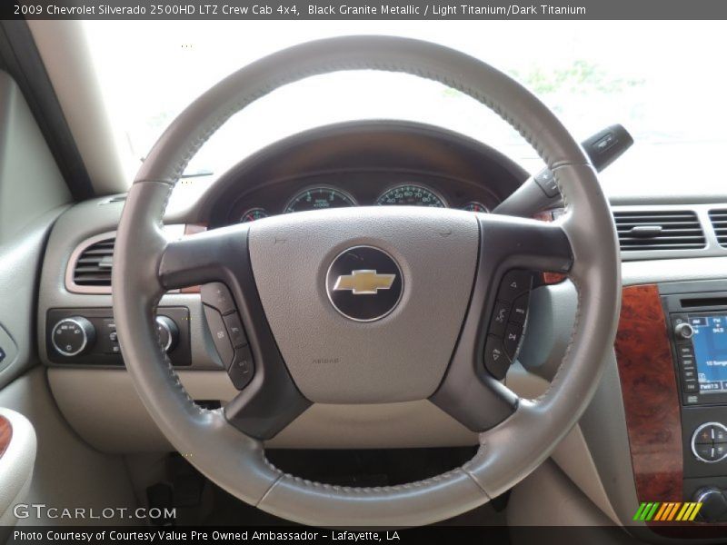Black Granite Metallic / Light Titanium/Dark Titanium 2009 Chevrolet Silverado 2500HD LTZ Crew Cab 4x4