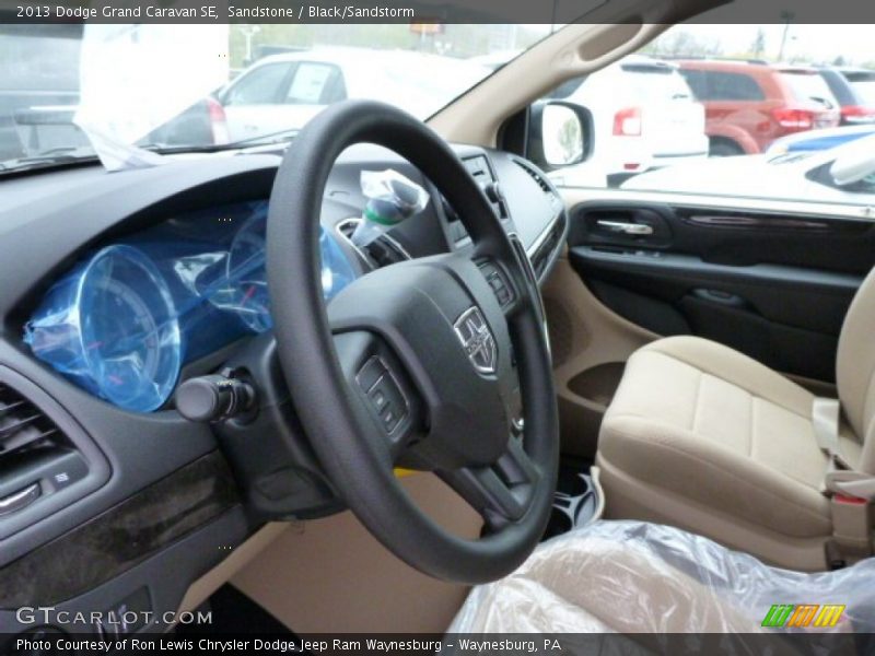 Sandstone / Black/Sandstorm 2013 Dodge Grand Caravan SE