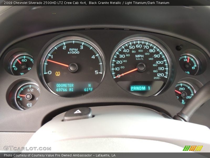 Black Granite Metallic / Light Titanium/Dark Titanium 2009 Chevrolet Silverado 2500HD LTZ Crew Cab 4x4