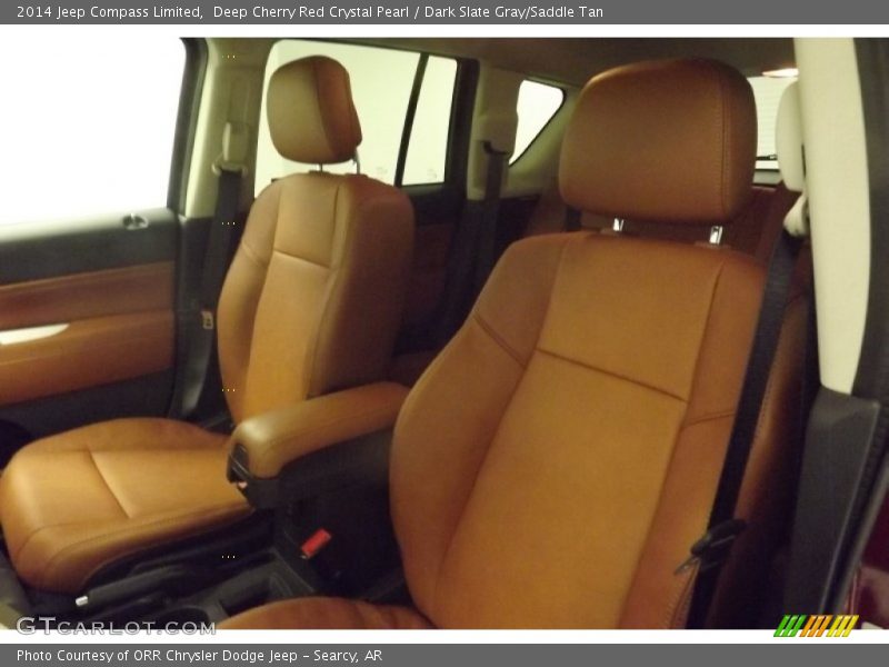Deep Cherry Red Crystal Pearl / Dark Slate Gray/Saddle Tan 2014 Jeep Compass Limited