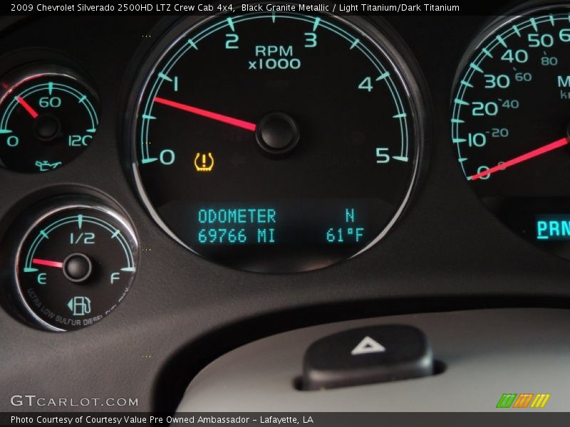 Black Granite Metallic / Light Titanium/Dark Titanium 2009 Chevrolet Silverado 2500HD LTZ Crew Cab 4x4