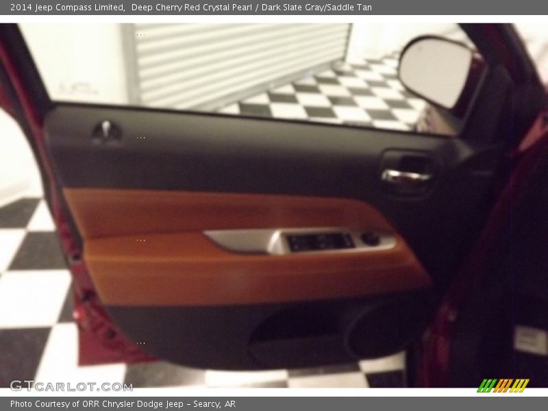 Deep Cherry Red Crystal Pearl / Dark Slate Gray/Saddle Tan 2014 Jeep Compass Limited
