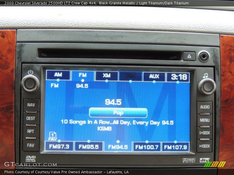 Black Granite Metallic / Light Titanium/Dark Titanium 2009 Chevrolet Silverado 2500HD LTZ Crew Cab 4x4