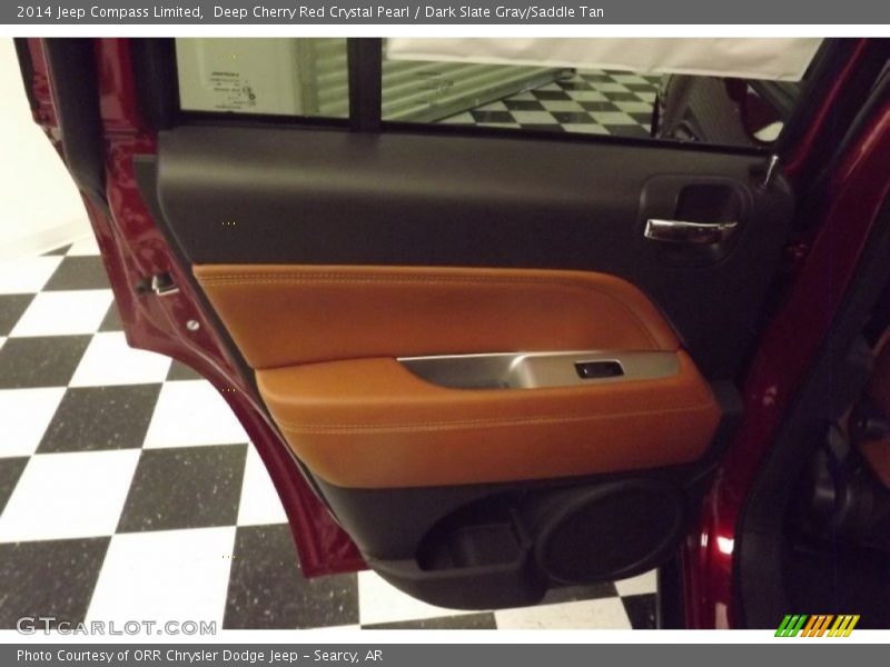Deep Cherry Red Crystal Pearl / Dark Slate Gray/Saddle Tan 2014 Jeep Compass Limited