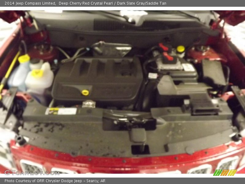 Deep Cherry Red Crystal Pearl / Dark Slate Gray/Saddle Tan 2014 Jeep Compass Limited