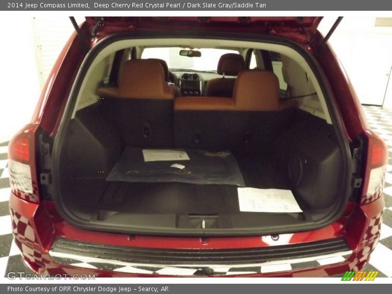 Deep Cherry Red Crystal Pearl / Dark Slate Gray/Saddle Tan 2014 Jeep Compass Limited