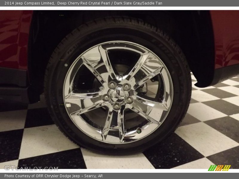 Deep Cherry Red Crystal Pearl / Dark Slate Gray/Saddle Tan 2014 Jeep Compass Limited