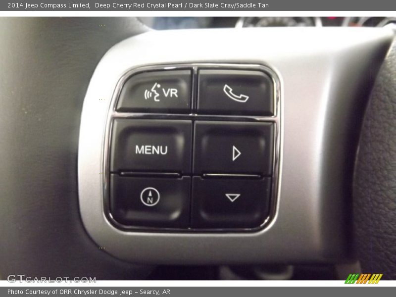 Deep Cherry Red Crystal Pearl / Dark Slate Gray/Saddle Tan 2014 Jeep Compass Limited