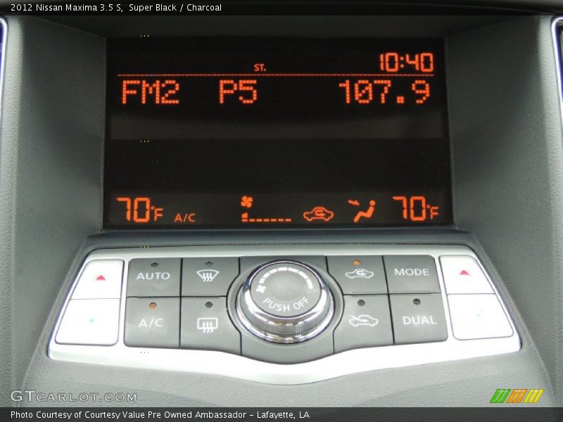Super Black / Charcoal 2012 Nissan Maxima 3.5 S